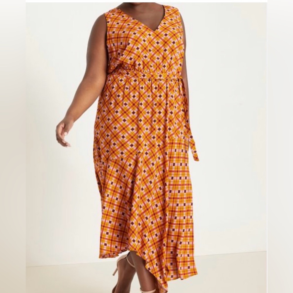 Eloquii maxi dress new 100% rayon